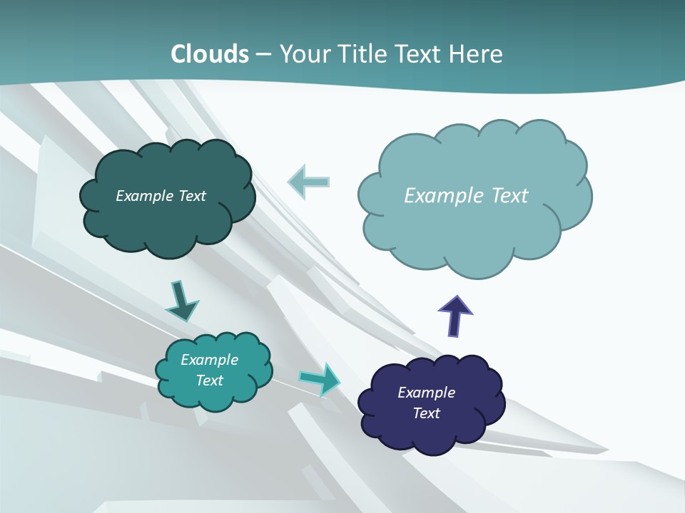 A Blue And White Abstract Powerpoint Presentation PowerPoint Template