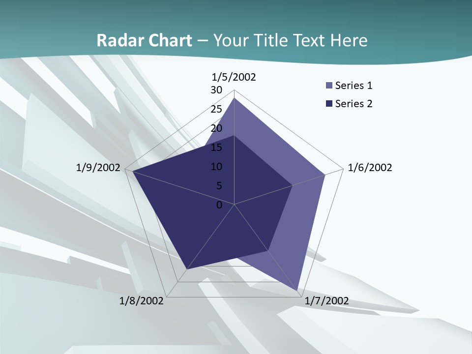 A Blue And White Abstract Powerpoint Presentation PowerPoint Template