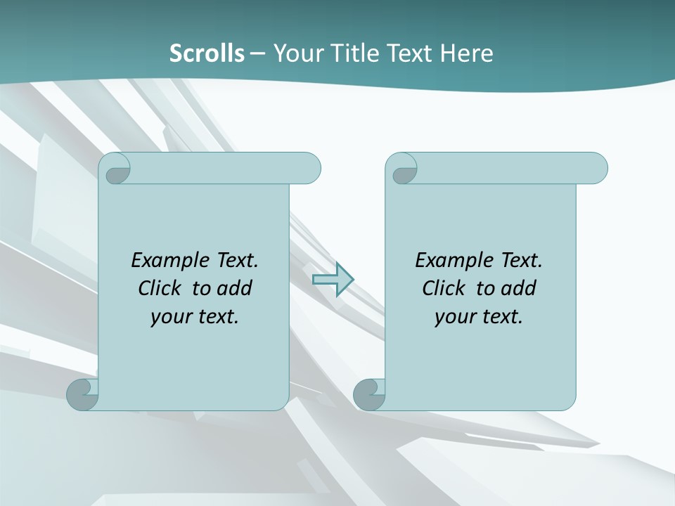 A Blue And White Abstract Powerpoint Presentation PowerPoint Template