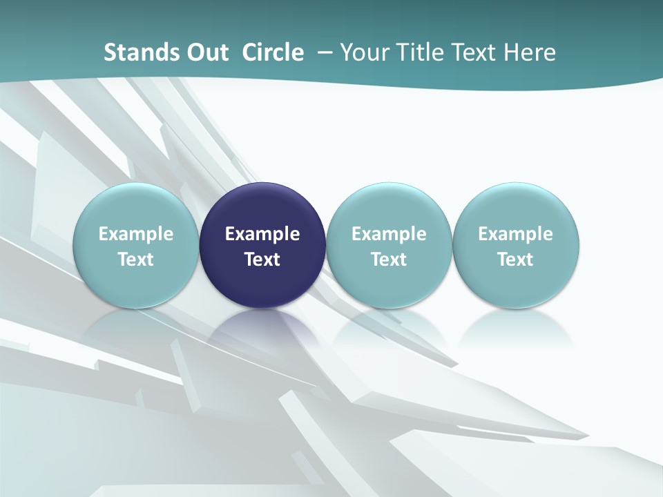 A Blue And White Abstract Powerpoint Presentation PowerPoint Template