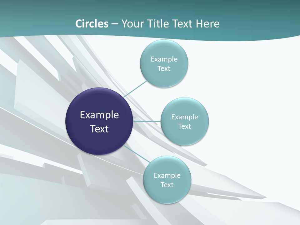 A Blue And White Abstract Powerpoint Presentation PowerPoint Template