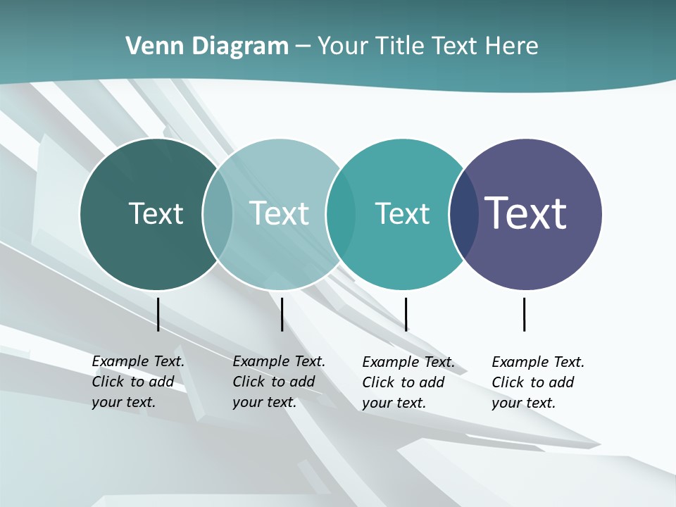 A Blue And White Abstract Powerpoint Presentation PowerPoint Template