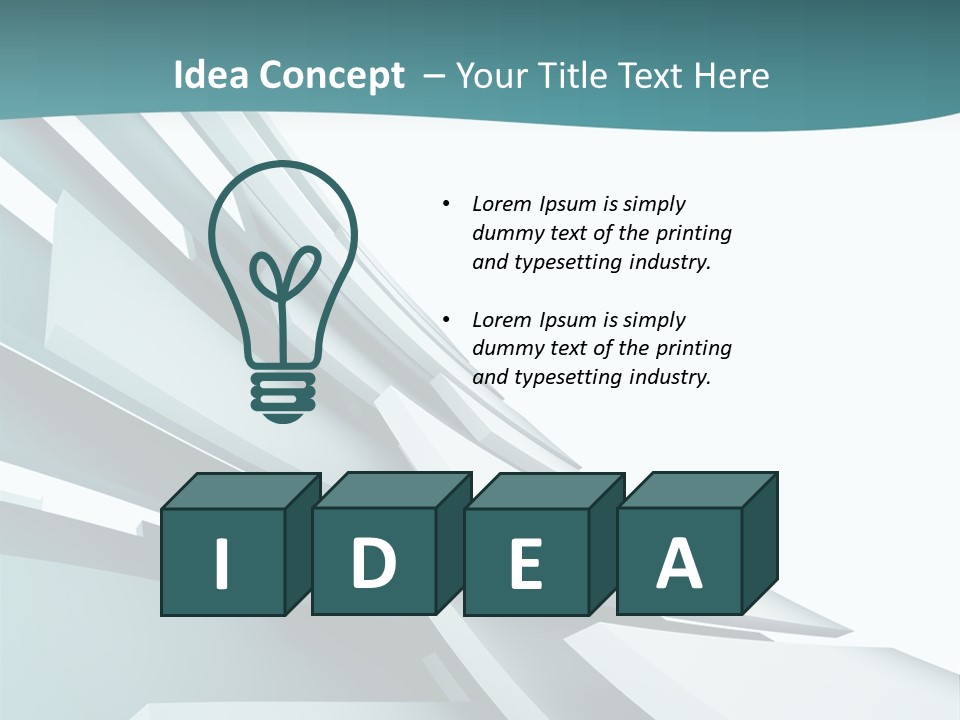 A Blue And White Abstract Powerpoint Presentation PowerPoint Template