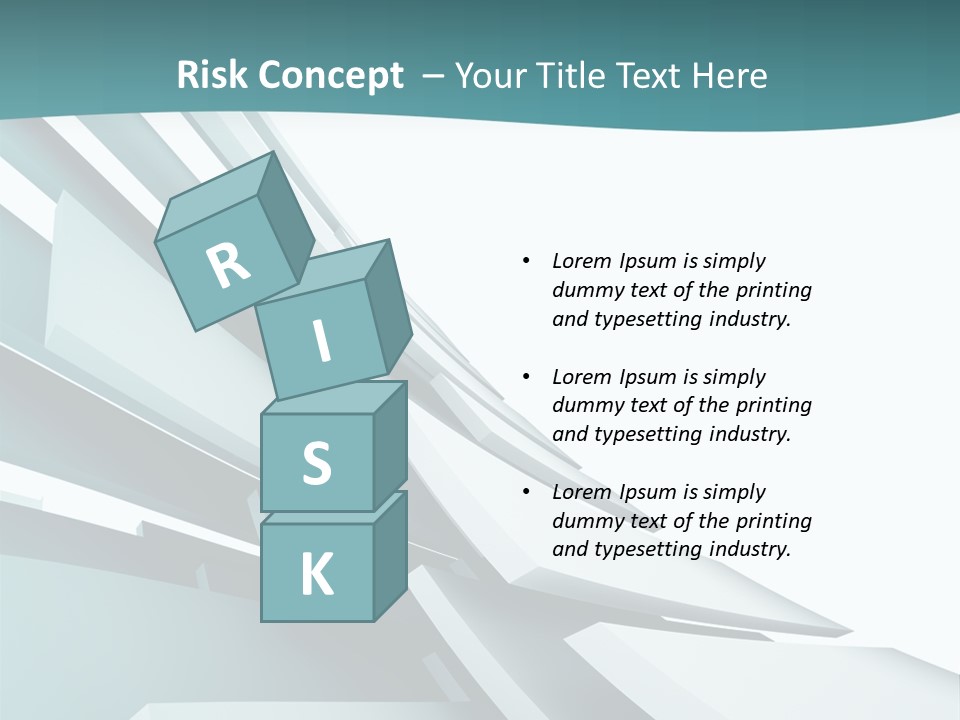 A Blue And White Abstract Powerpoint Presentation PowerPoint Template