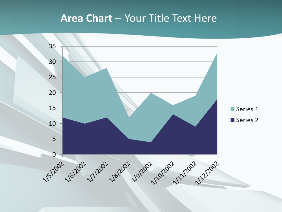 A Blue And White Abstract Powerpoint Presentation PowerPoint Template