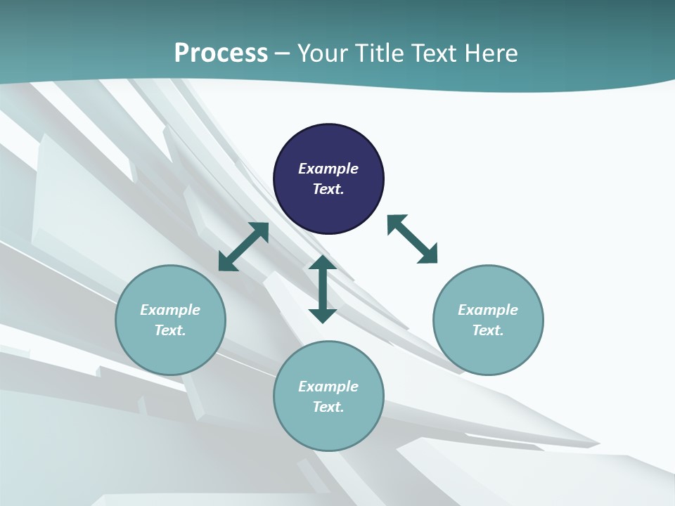 A Blue And White Abstract Powerpoint Presentation PowerPoint Template