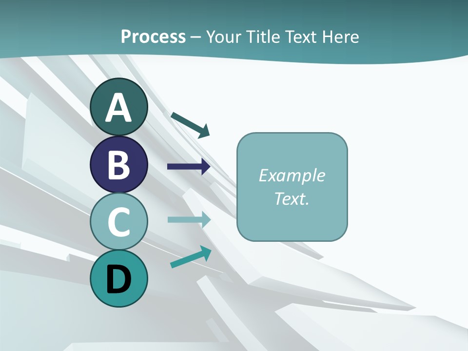 A Blue And White Abstract Powerpoint Presentation PowerPoint Template