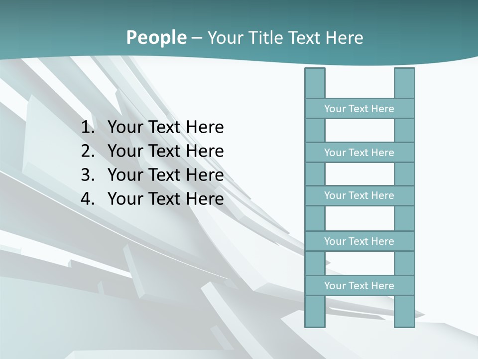 A Blue And White Abstract Powerpoint Presentation PowerPoint Template