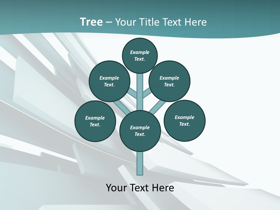 A Blue And White Abstract Powerpoint Presentation PowerPoint Template