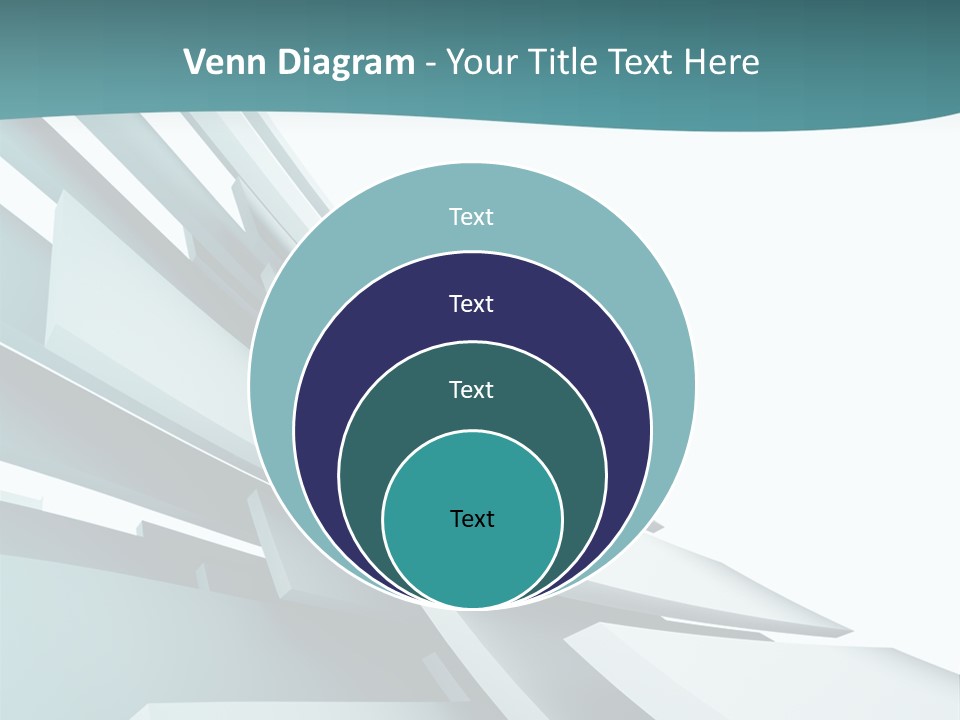 A Blue And White Abstract Powerpoint Presentation PowerPoint Template