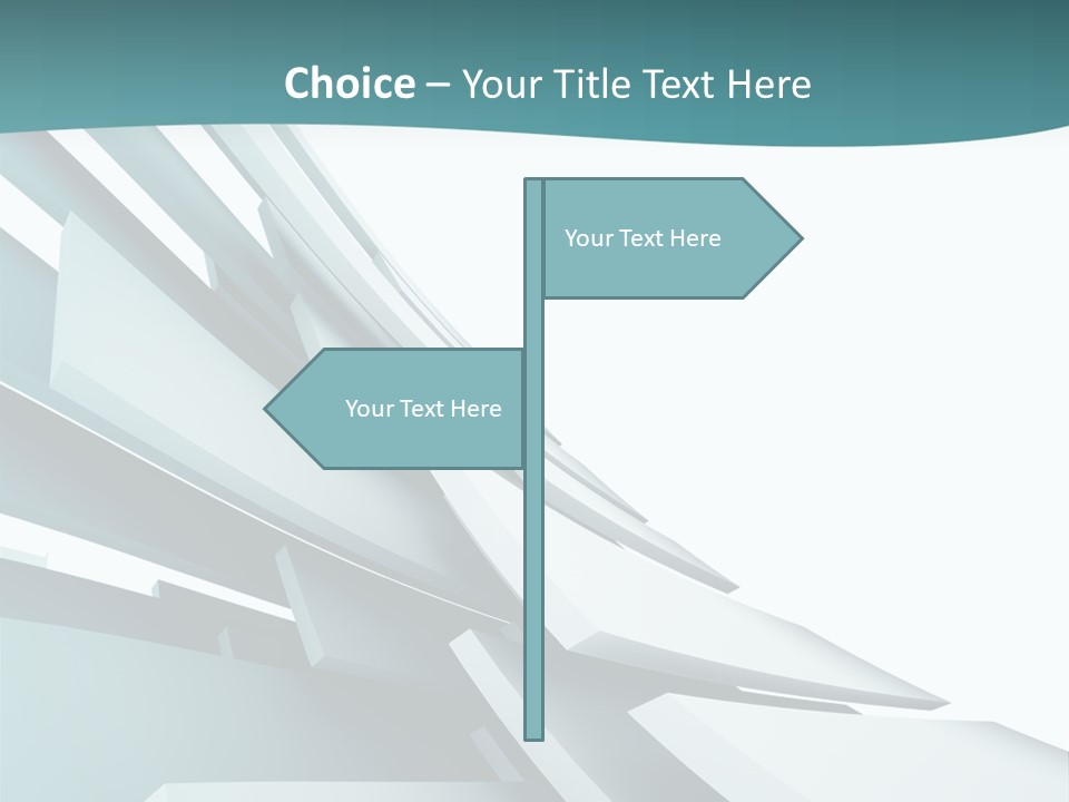 A Blue And White Abstract Powerpoint Presentation PowerPoint Template