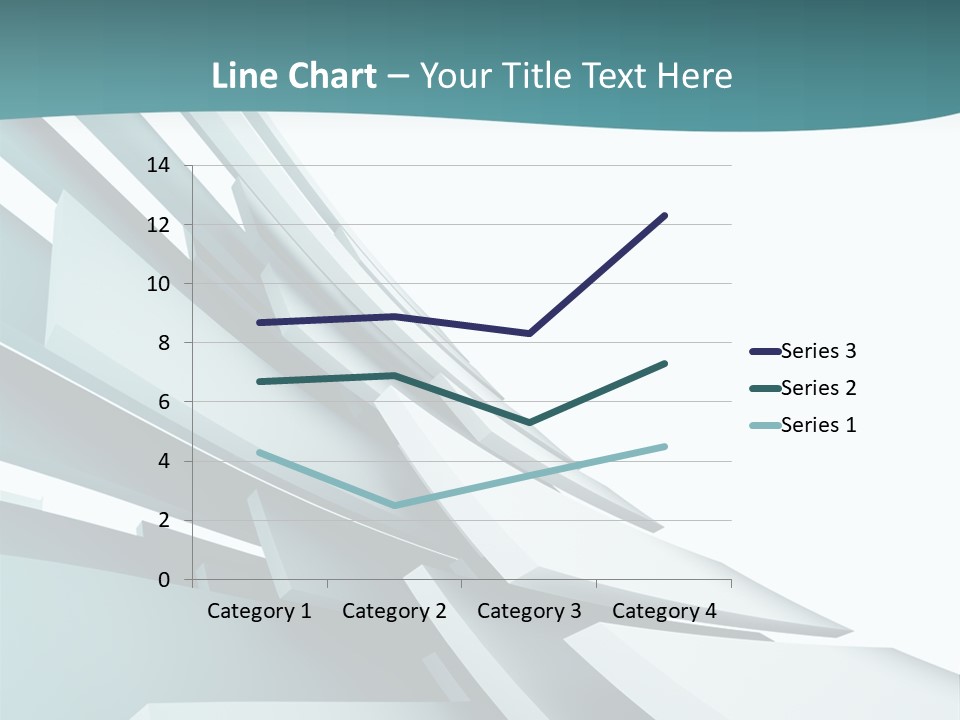 A Blue And White Abstract Powerpoint Presentation PowerPoint Template