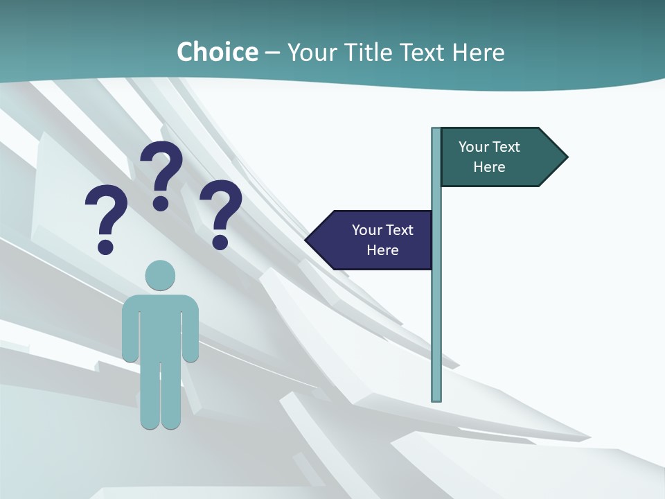 A Blue And White Abstract Powerpoint Presentation PowerPoint Template