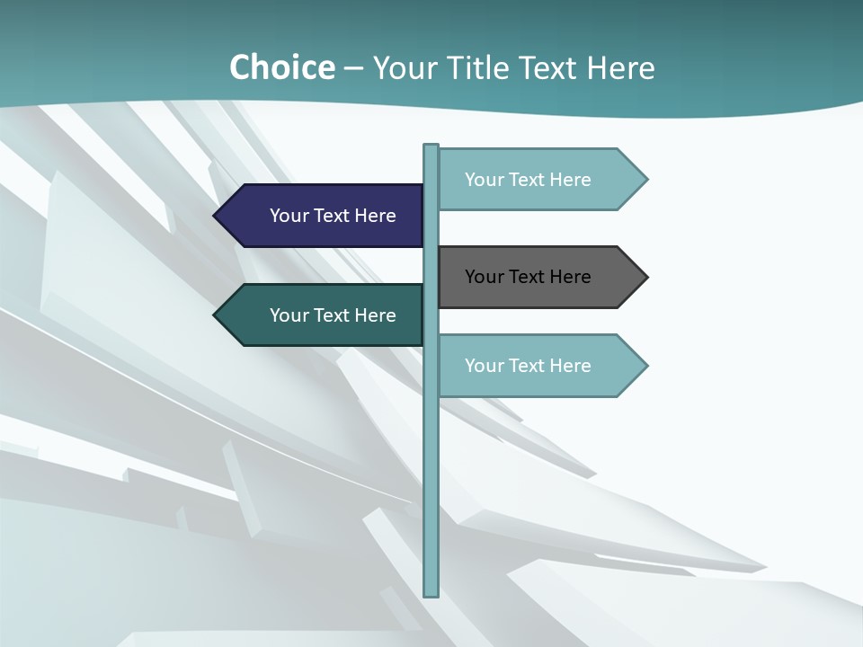 A Blue And White Abstract Powerpoint Presentation PowerPoint Template