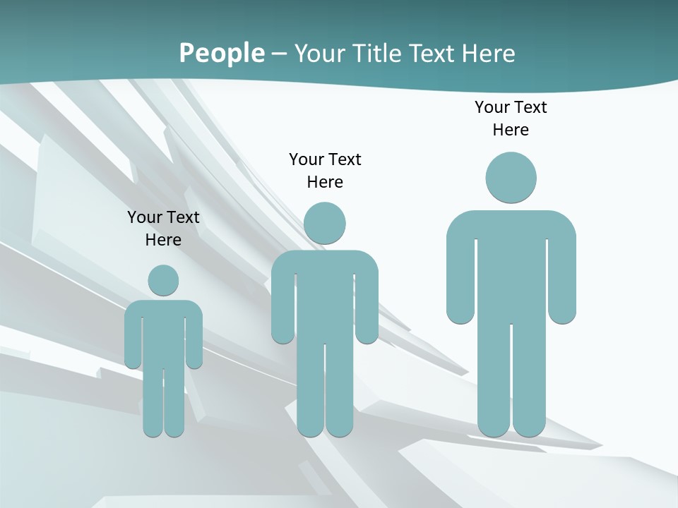 A Blue And White Abstract Powerpoint Presentation PowerPoint Template