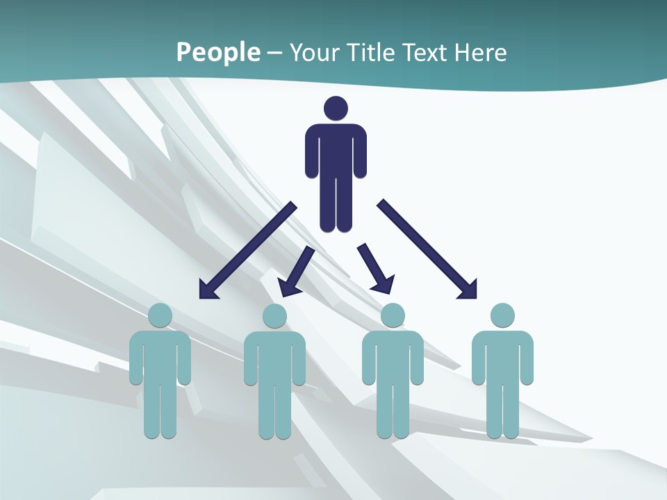 A Blue And White Abstract Powerpoint Presentation PowerPoint Template