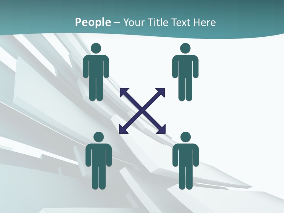 A Blue And White Abstract Powerpoint Presentation PowerPoint Template