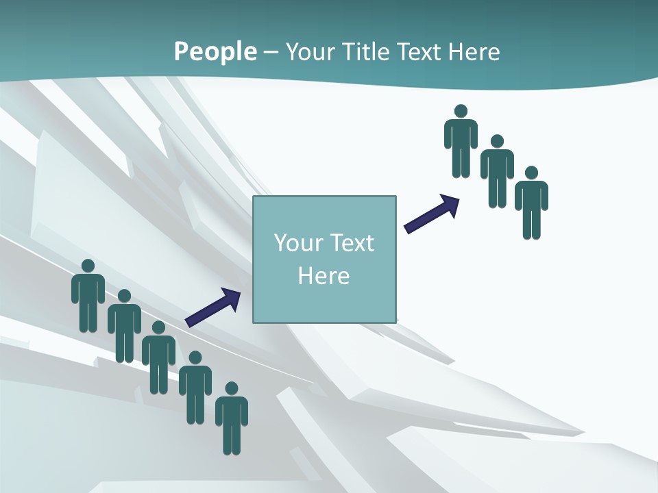 A Blue And White Abstract Powerpoint Presentation PowerPoint Template