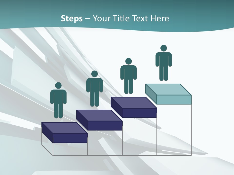 A Blue And White Abstract Powerpoint Presentation PowerPoint Template