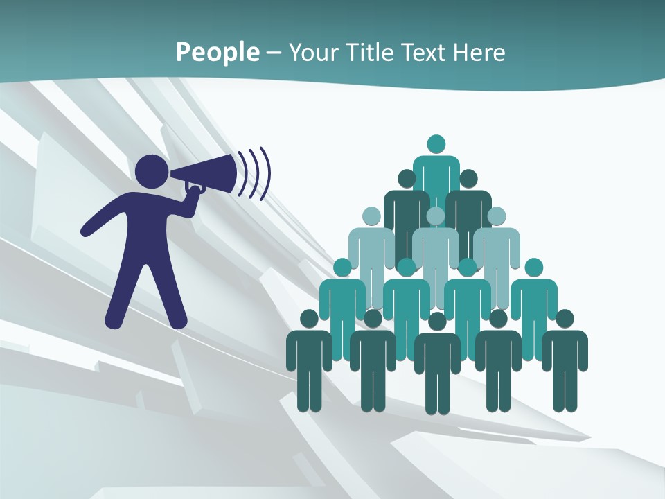 A Blue And White Abstract Powerpoint Presentation PowerPoint Template