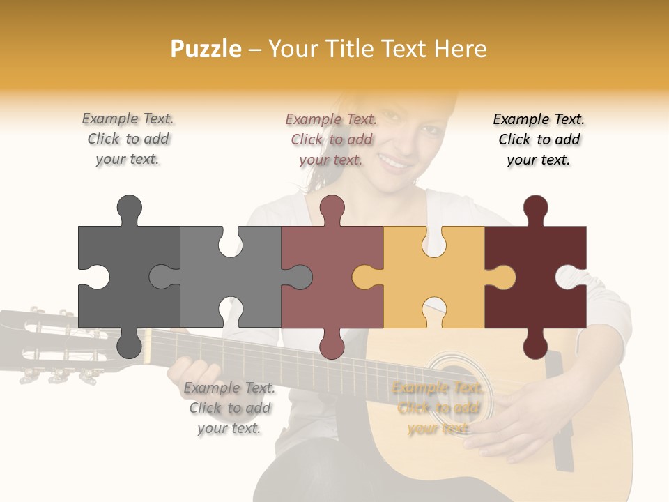 Learning Pretty Playing PowerPoint Template