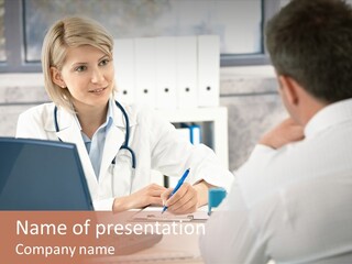 Doctor Healthcare Explanation PowerPoint Template