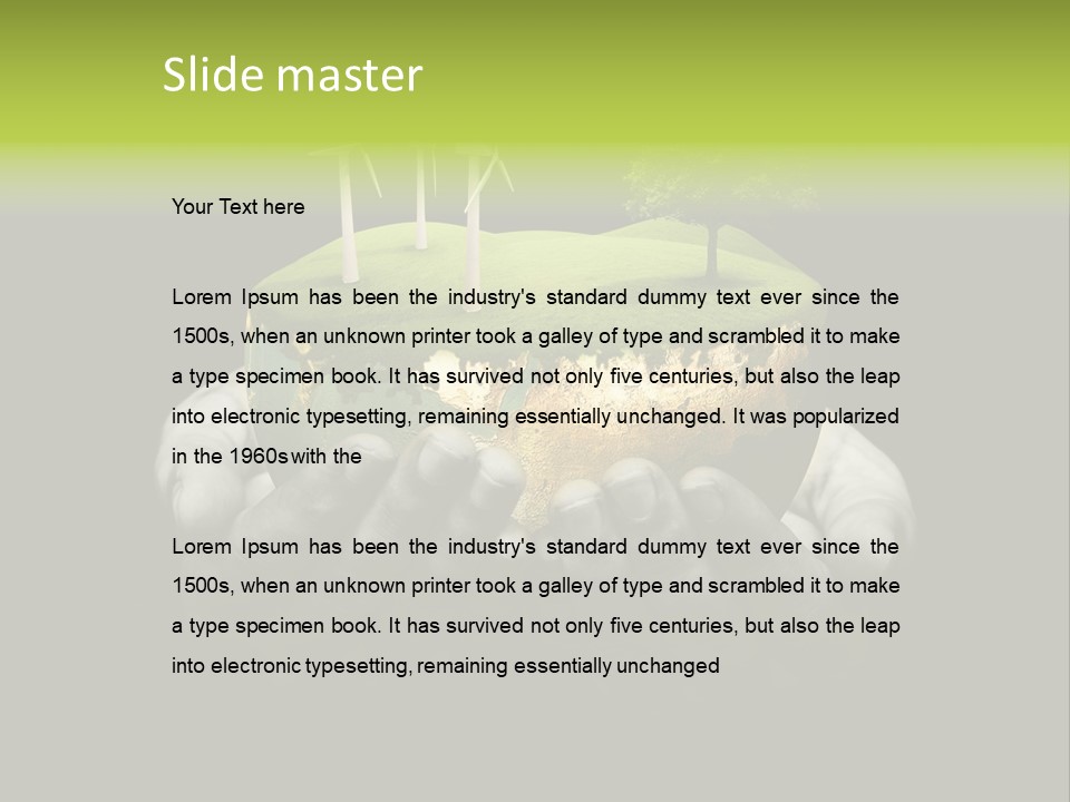 Treat Young Face PowerPoint Template