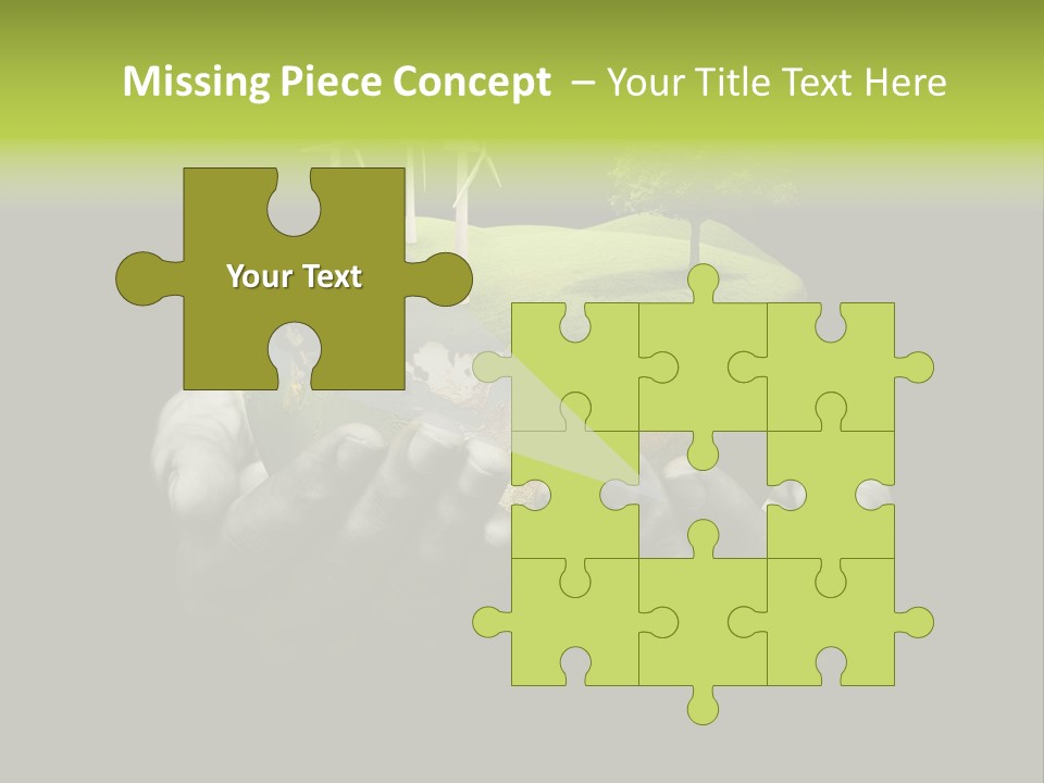 Treat Young Face PowerPoint Template