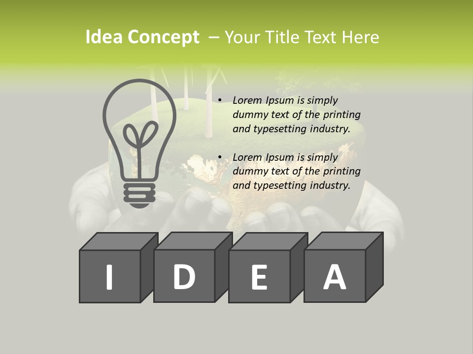 Treat Young Face PowerPoint Template