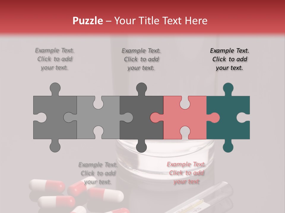 Addiction Red Prevention PowerPoint Template