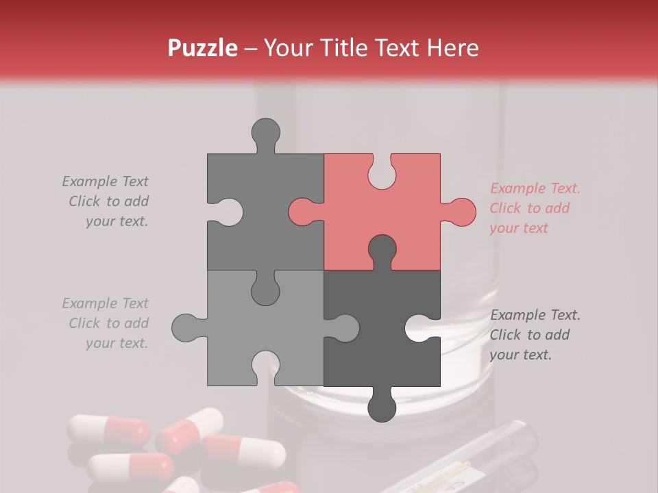 Addiction Red Prevention PowerPoint Template