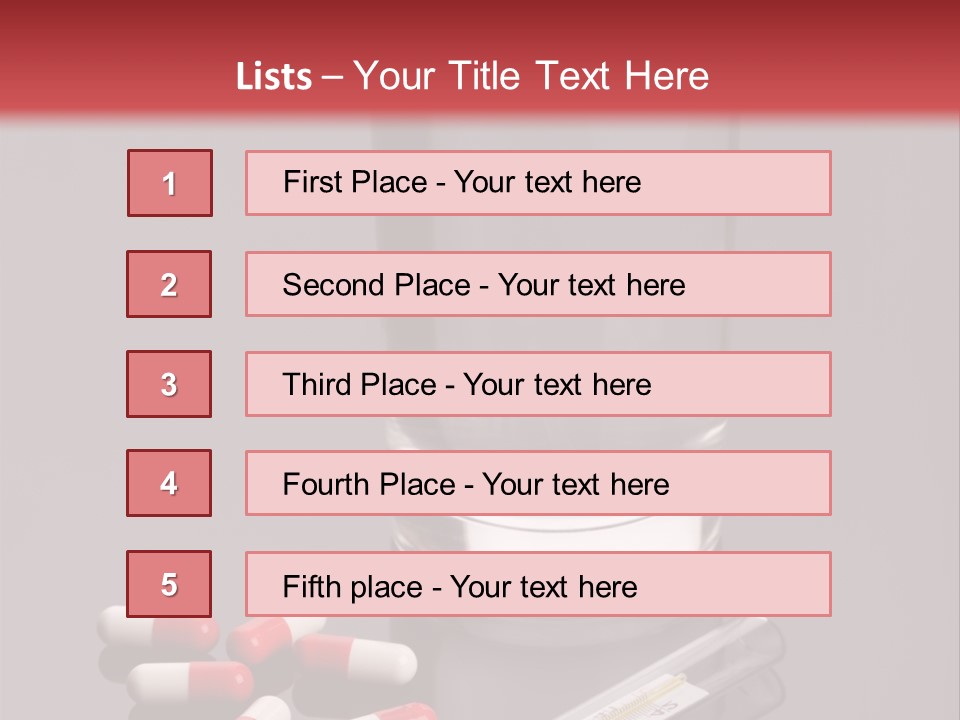 Addiction Red Prevention PowerPoint Template