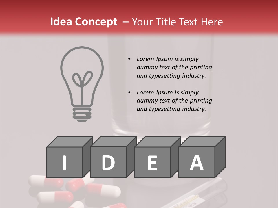 Addiction Red Prevention PowerPoint Template