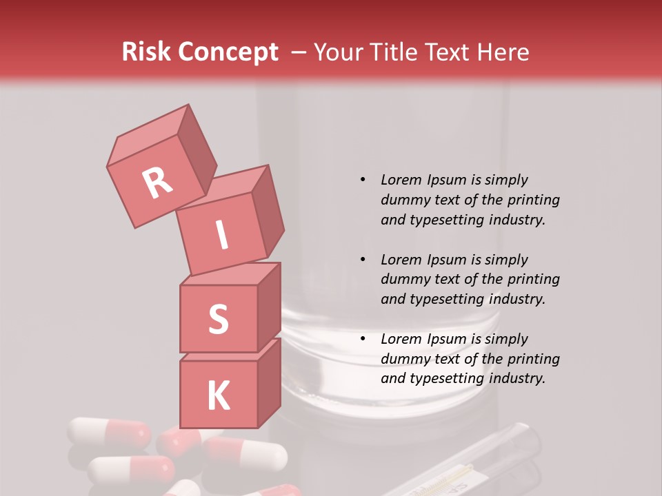 Addiction Red Prevention PowerPoint Template