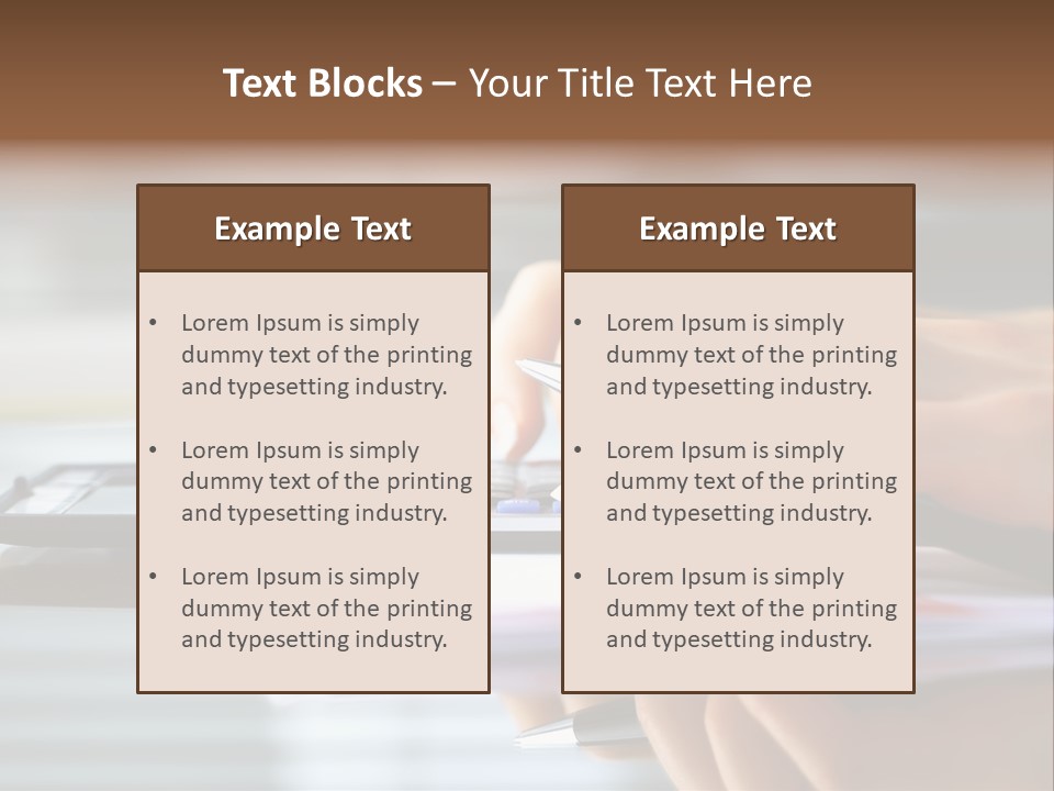 Concept Accounting Notebook PowerPoint Template