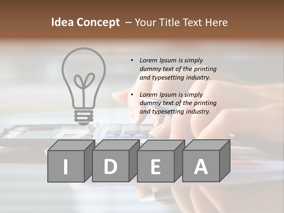 Concept Accounting Notebook PowerPoint Template