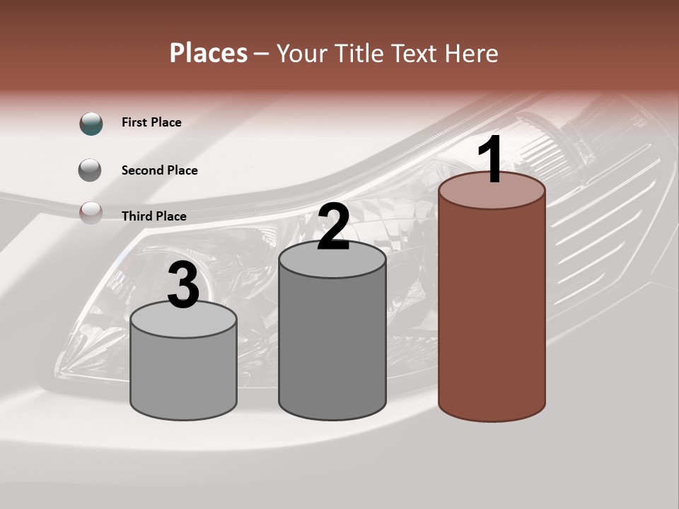 Grey Wash Drive PowerPoint Template