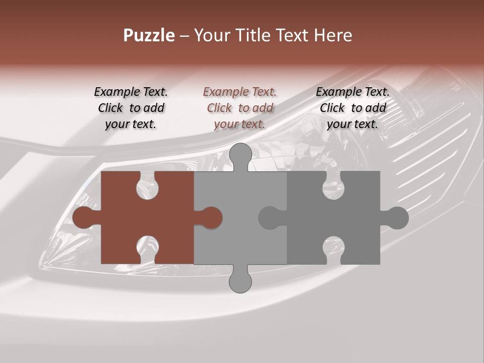 Grey Wash Drive PowerPoint Template