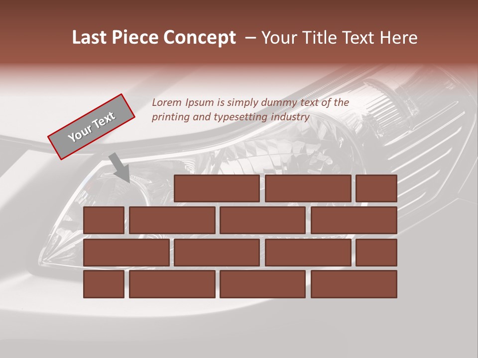Grey Wash Drive PowerPoint Template