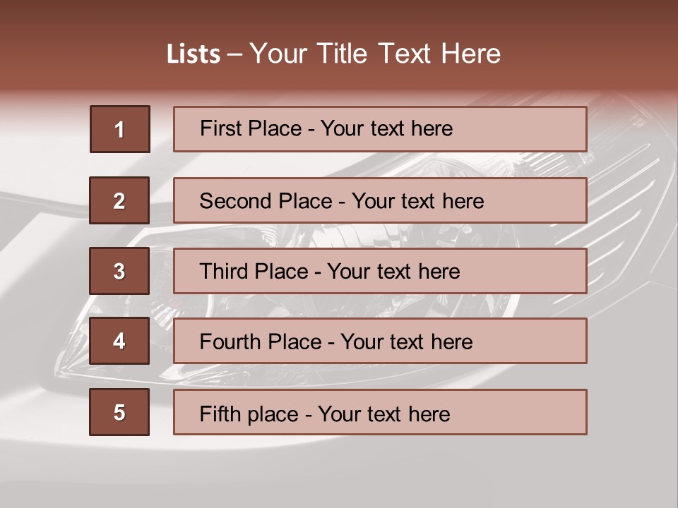 Grey Wash Drive PowerPoint Template