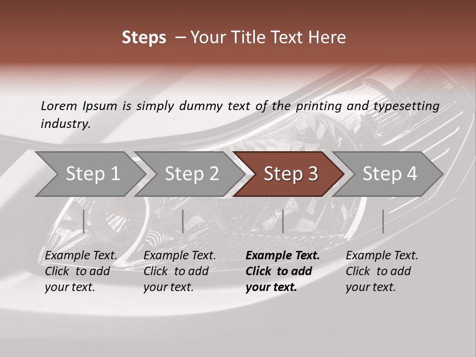 Grey Wash Drive PowerPoint Template