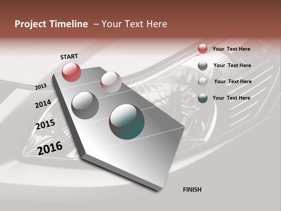 Grey Wash Drive PowerPoint Template