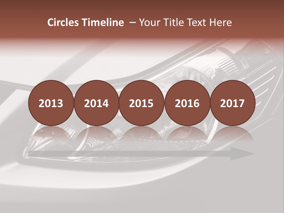 Grey Wash Drive PowerPoint Template