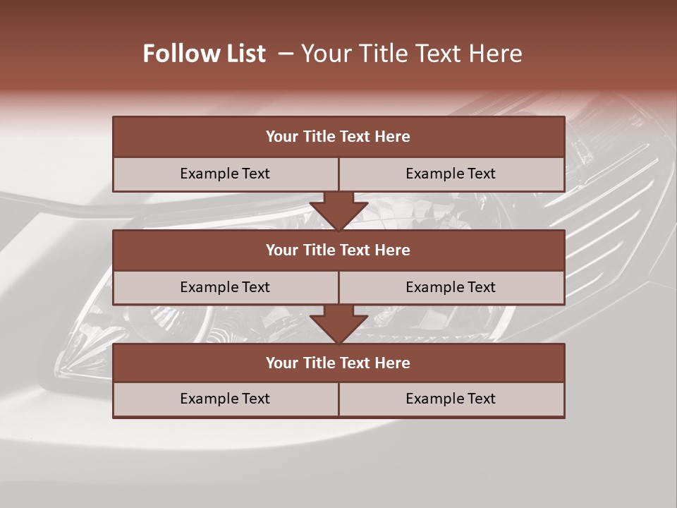 Grey Wash Drive PowerPoint Template