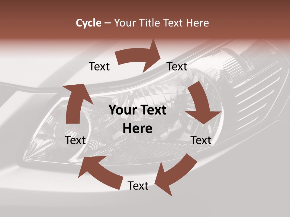 Grey Wash Drive PowerPoint Template