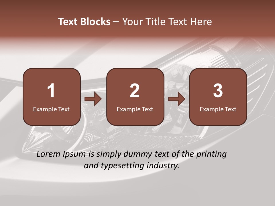 Grey Wash Drive PowerPoint Template