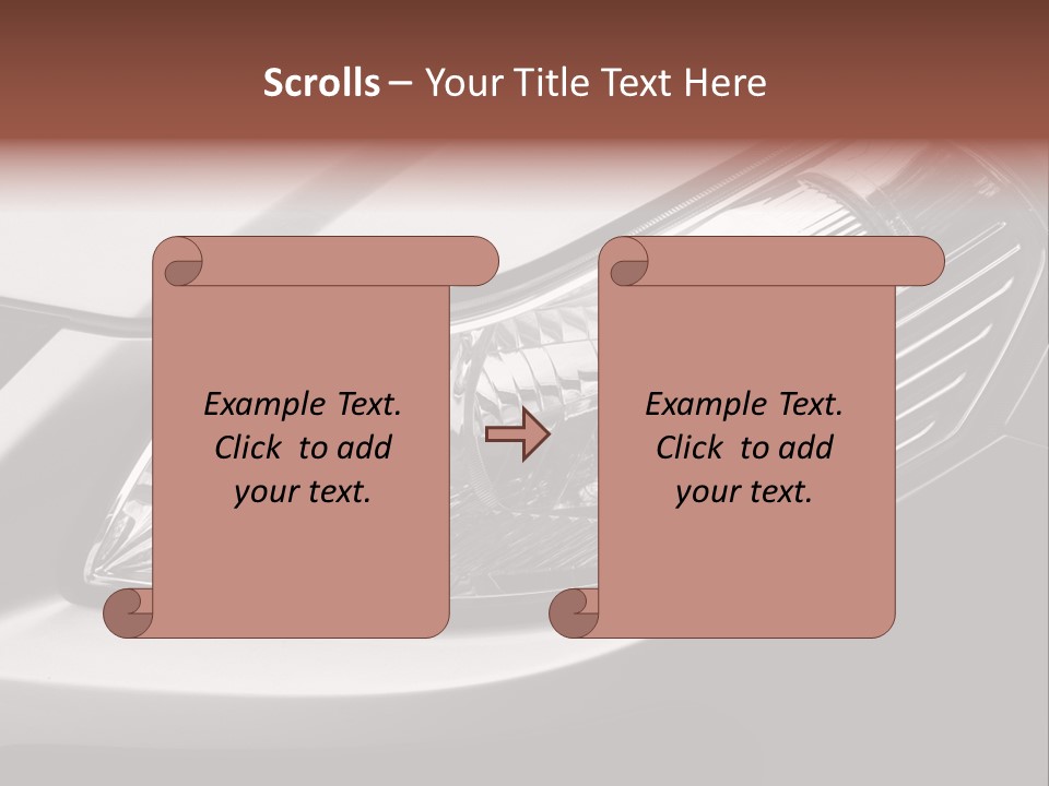 Grey Wash Drive PowerPoint Template