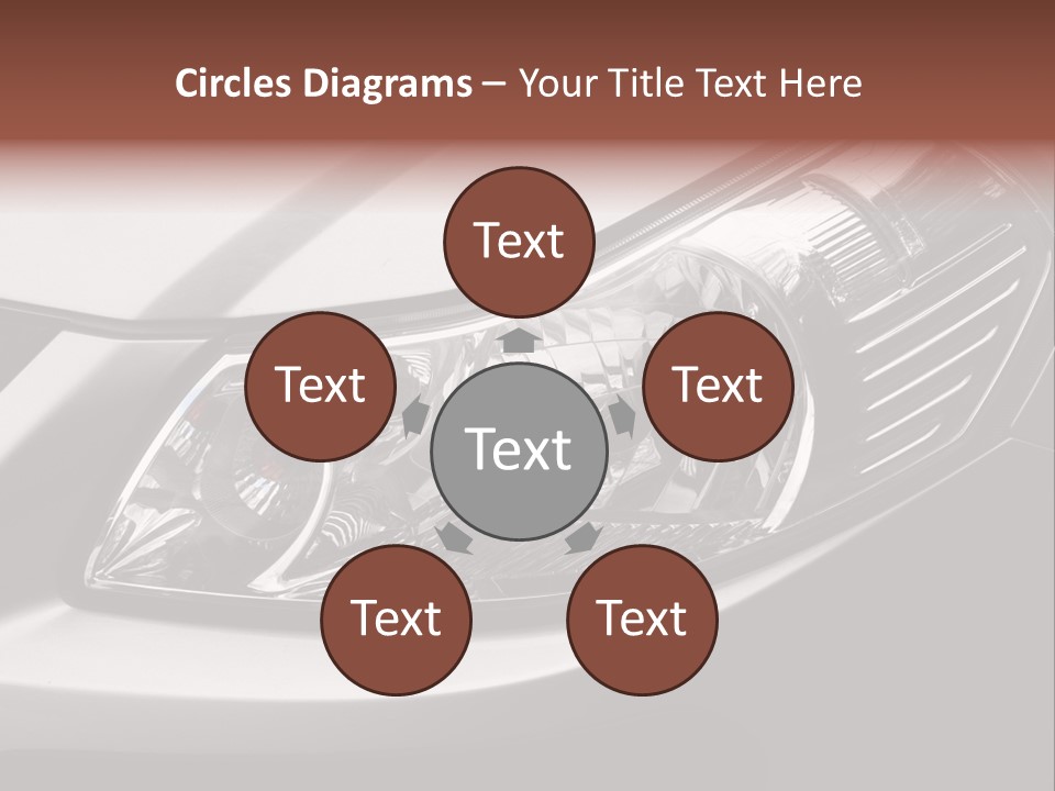 Grey Wash Drive PowerPoint Template