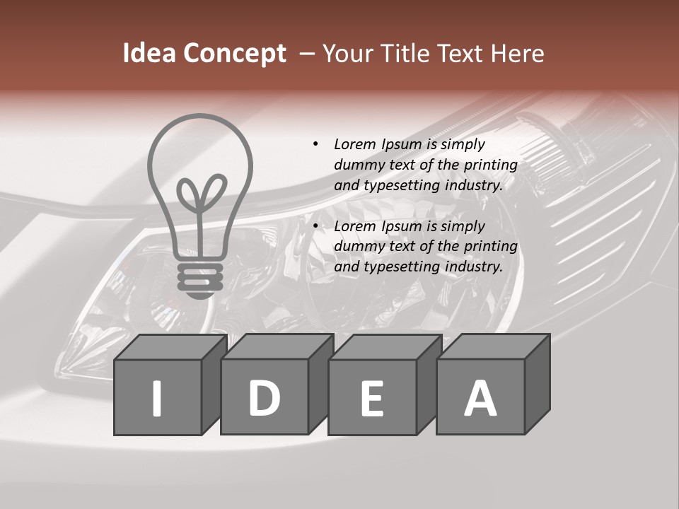 Grey Wash Drive PowerPoint Template