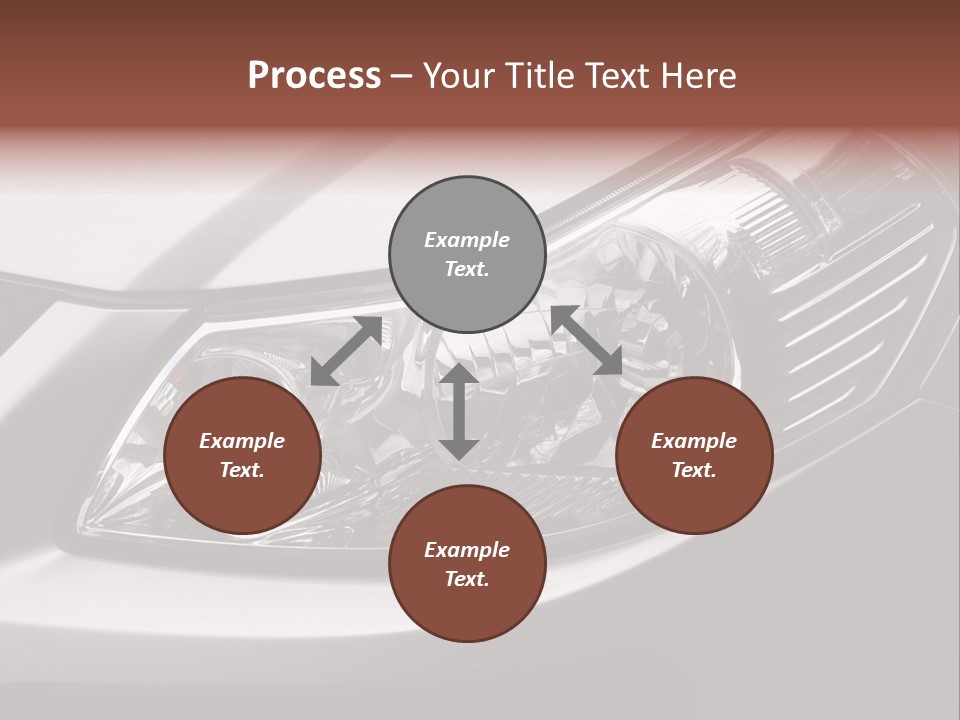 Grey Wash Drive PowerPoint Template